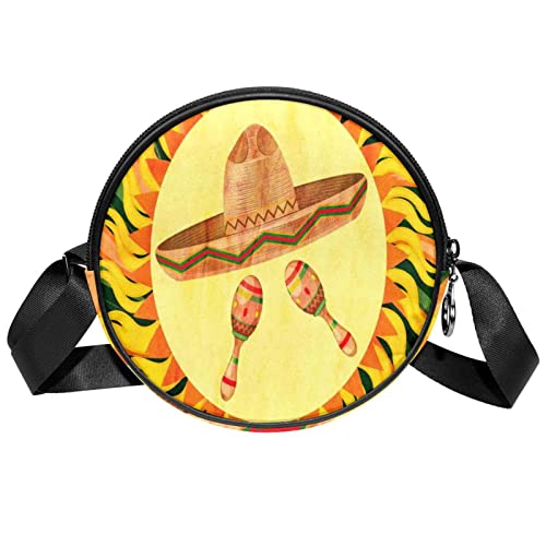 suojapuku] 女性用クロスボディバッグ、サークル水玉模様,トラベル